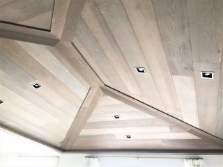 Wooden ceiling cladding